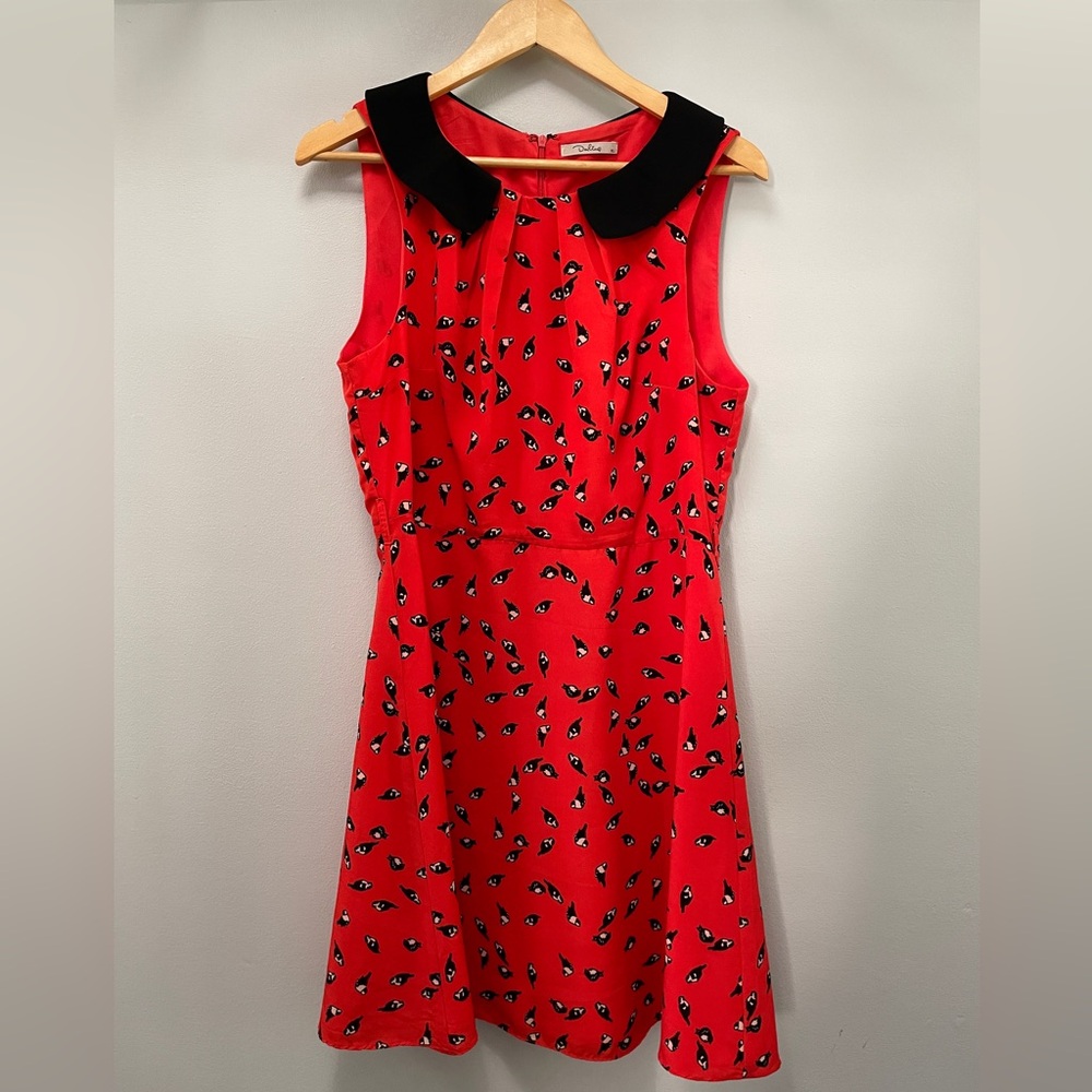 LAST CHANCE: Darling Fit & Flare Dress with Birds